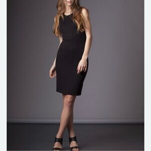 Nicole Bridger Navy Blue Sleeveless Midi‎ Dress Size 10 Canadian Made